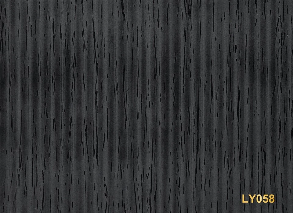Black Color Pvc Wood Grain factory