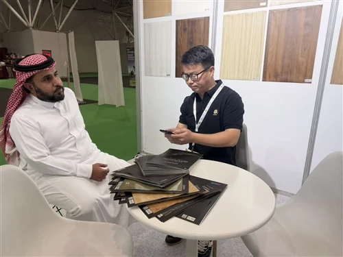 Zhejiang Biaolong New Materials Wins Strong Reception On Day 1 At Saudi WoodShow in Riyadh